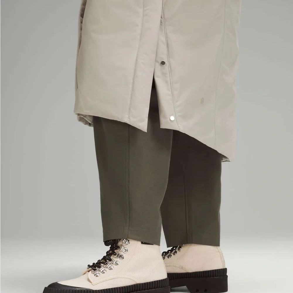 Lululemon Snow Warrior Long Parka in Raw Linen Size 8 - Picture 5 of 14